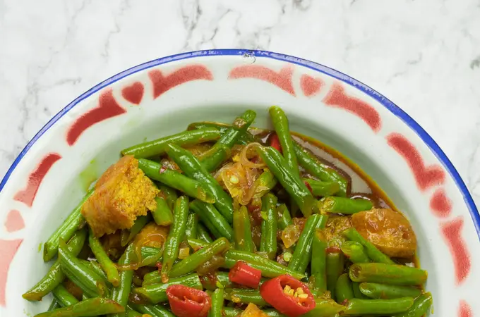 Tumis Buncis dengan Tahu