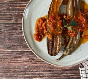 Terong Bakar Sambal Tomat Terasi